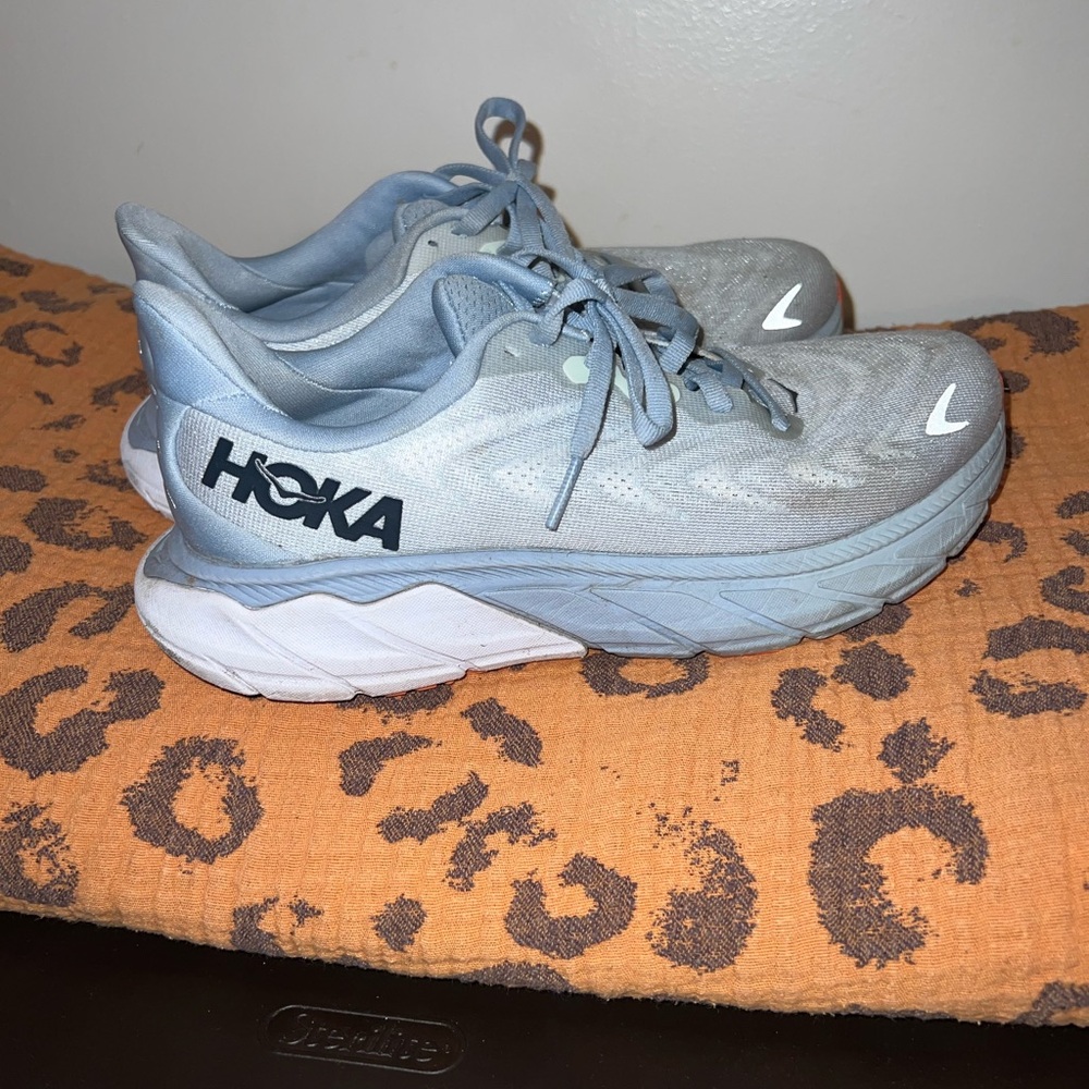 Hoka Light Gray Running Shoes